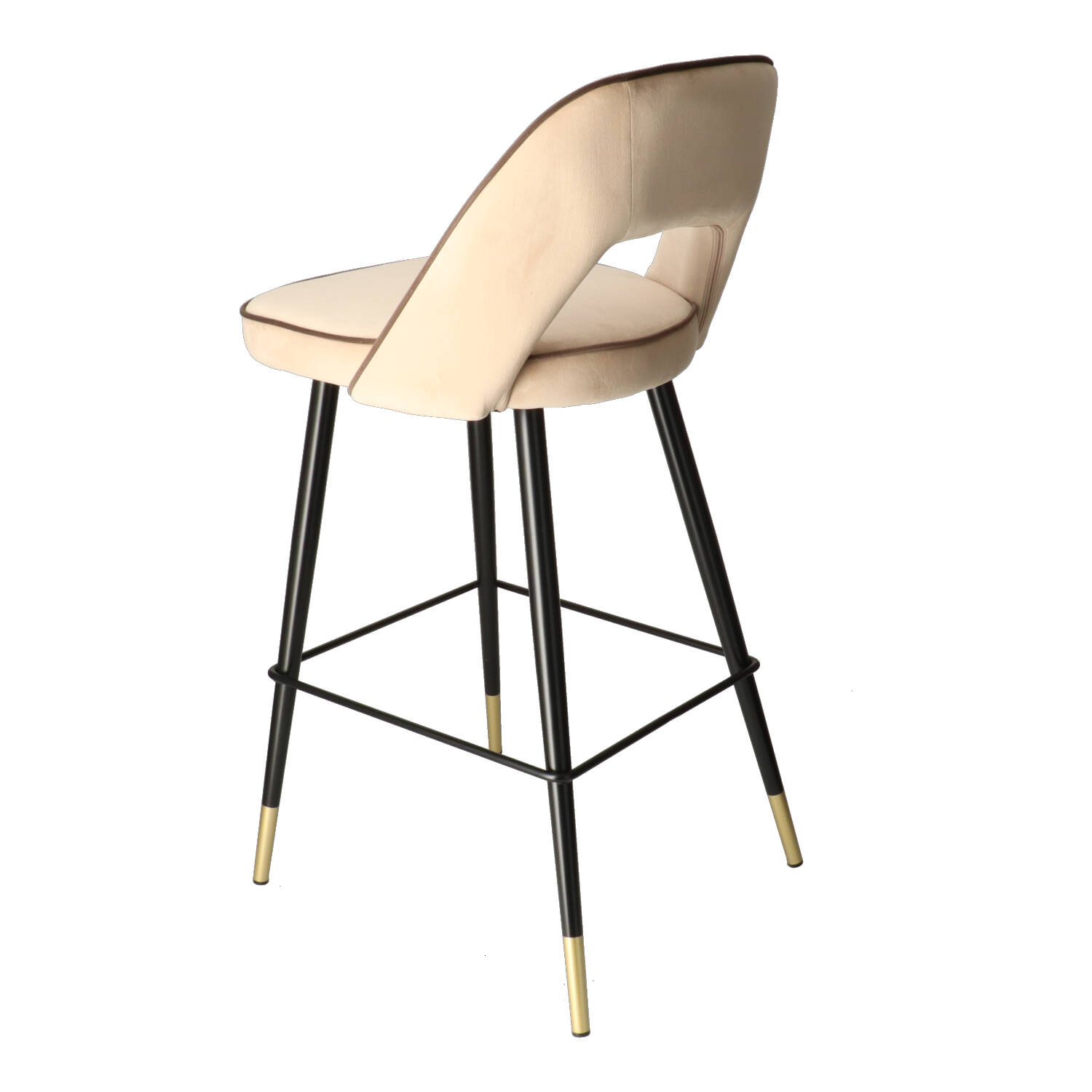 DL FANNY PIP Beige design Upholstered indoor bar stool